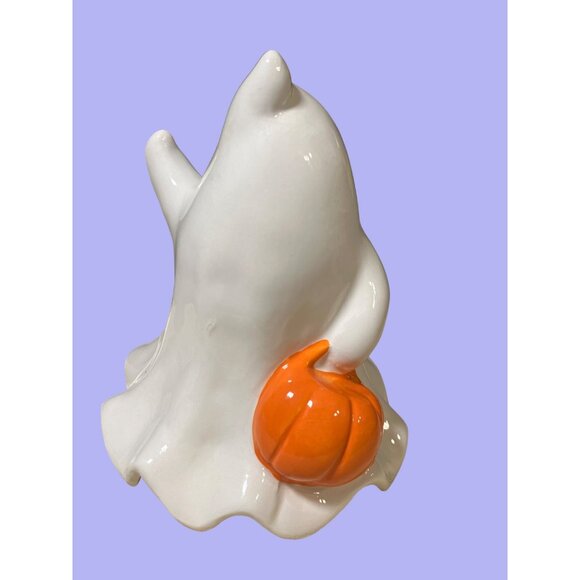 Halloween Decor Child Dressed as Ghost Figurine - Picture 4 of 11